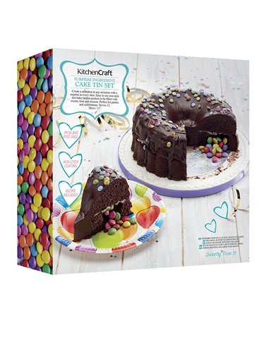 Set 2 moldes para bizcocho relleno Kitchencraft