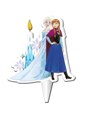 Vela Frozen Elsa y Anna 2D