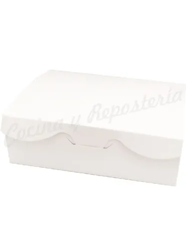 Caja blanca para galletas 18,2 x 13,5 cm