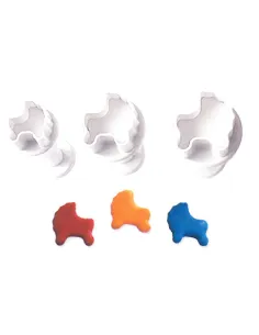 Set 3 mini cortadores con expulsor Carrito bebé