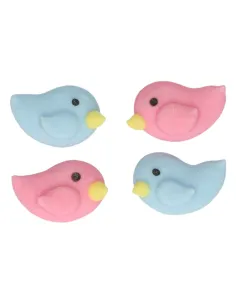 Set 16 decoraciones de azúcar pájaros Funcakes