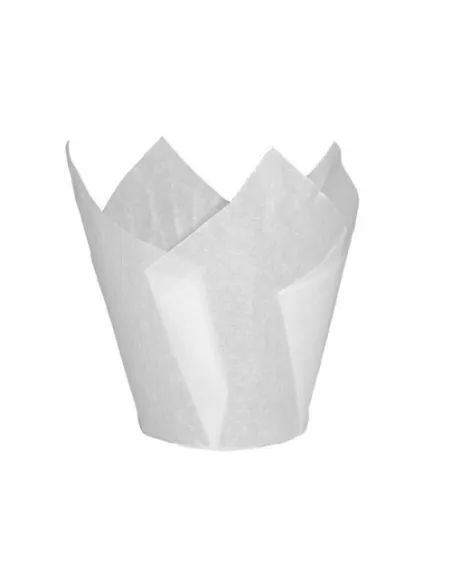 Set 24 cápsulas muffins blancas