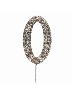 Topper diamante número 0