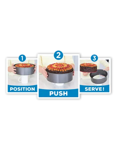 Molde antiadherente desmontable bajo 15 cm Pushpan