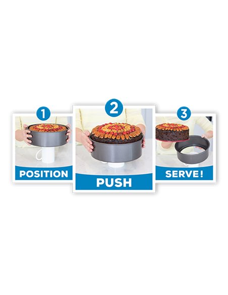 Molde antiadherente desmontable bajo 26 cm Pushpan