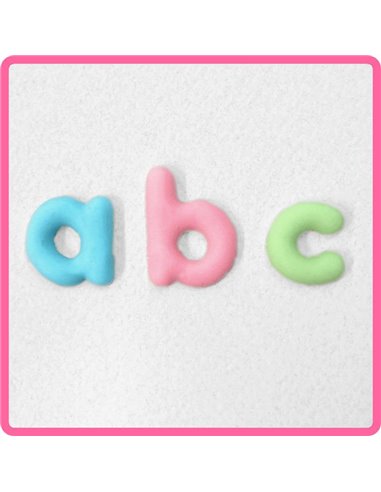 Molde silicona cóncavo Letras minúsculas Katy Sue