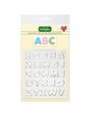 Molde silicona cóncavo Letras mayúsculas Katy Sue