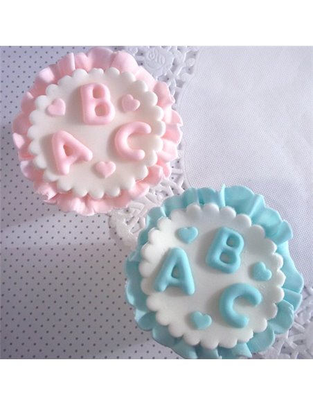 Molde silicona cóncavo Letras mayúsculas Katy Sue