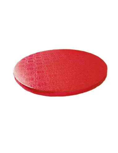 Base redonda roja 35 cm grosor 12 mm