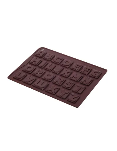Molde silicona chocolate letras Pavoni