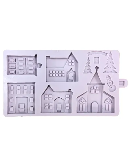 Molde silicona Pueblo de invierno Karen Davies