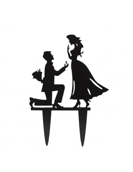 Topper para tarta Novios IV