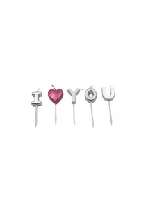 Velas plata I LOVE YOU