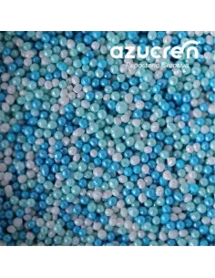 Nonpareils blanco, azul y turquesa 90 g