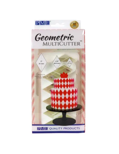 Set 3 Multicortadores Geométricos Diamante XL PME