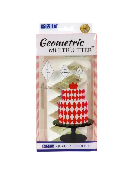 Set 3 Multicortadores Geométricos Diamante XL PME