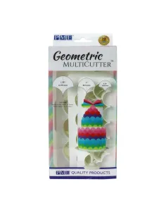 Set 3 Multicortadores Geométricos Escama de pez PME 2
