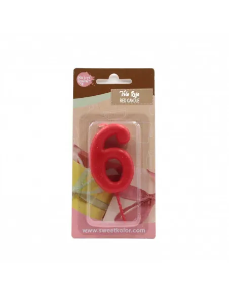 Vela 6 Roja