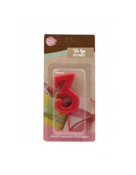 Vela 3 Roja
