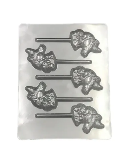 Molde piruletas chocolate Unicornio