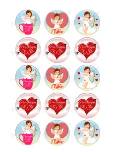 Papel azúcar San Valentín II