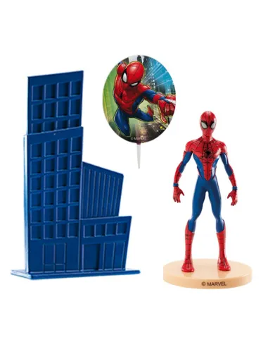 Set 3 figuras decorativas Spiderman