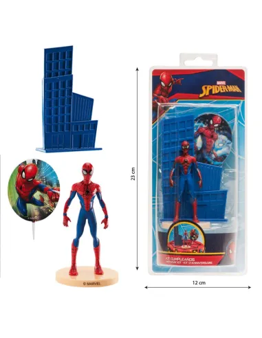 Set 3 figuras decorativas Spiderman