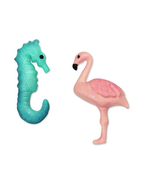 Set 2 cortadores Flamenco y Caballito de mar Pop It®