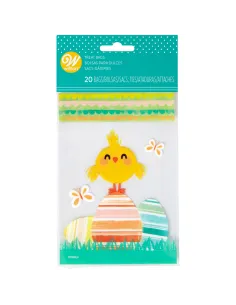 Set 20 mini bolsas Pollito y huevo de Pascua - Wilton