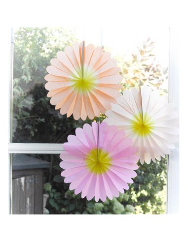 Set 3 flores de papel