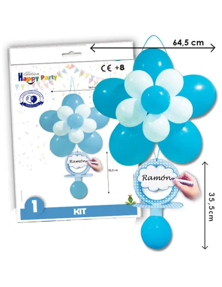 Kit globos Chupete azul