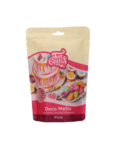 Deco Melts Rosa 250 g Funcakes