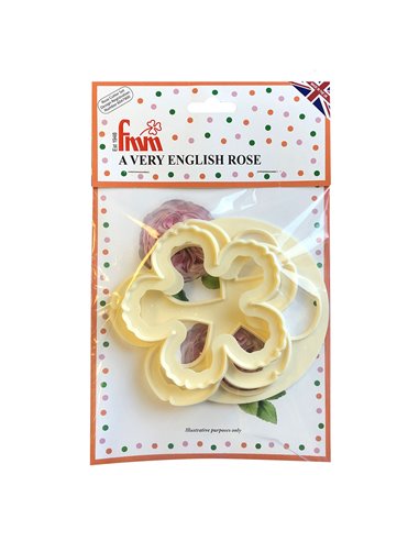 Set 3 cortadores Rosa inglesa FMM