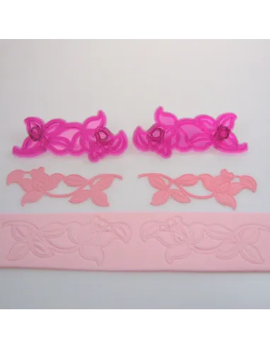 Set de 2 cortadores-marcadores rosa