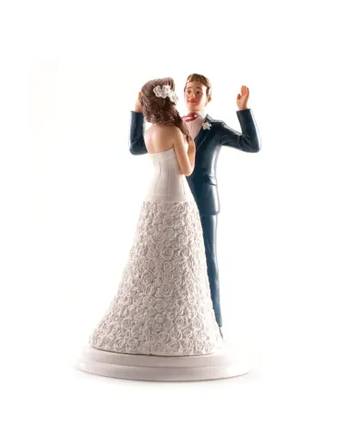 Figura novios Manos Arriba 20 cm