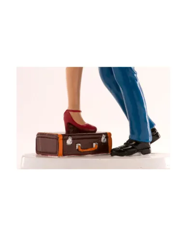 Figura novios Maleta 16 cm