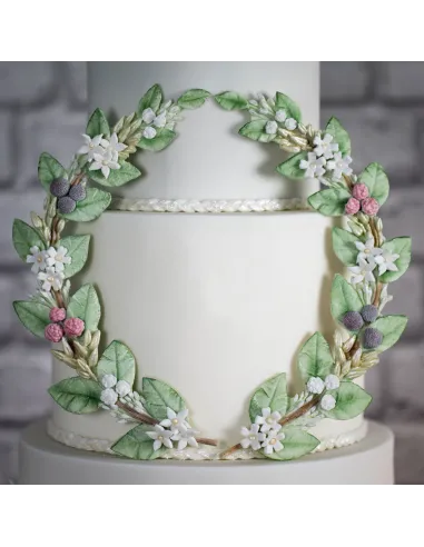 Molde silicona rama Hojas y Flores Karen Davies