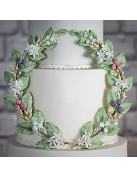 Molde silicona rama Hojas y Flores Karen Davies