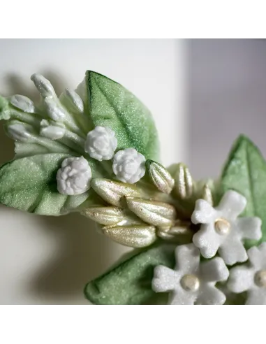 Molde silicona rama Hojas y Flores Karen Davies