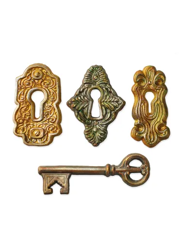 Molde silicona Cerraduras y Llave Katy Sue