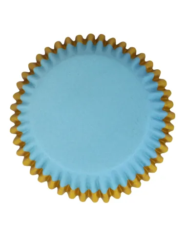Cápsulas de aluminio Azul con adorno oro PME