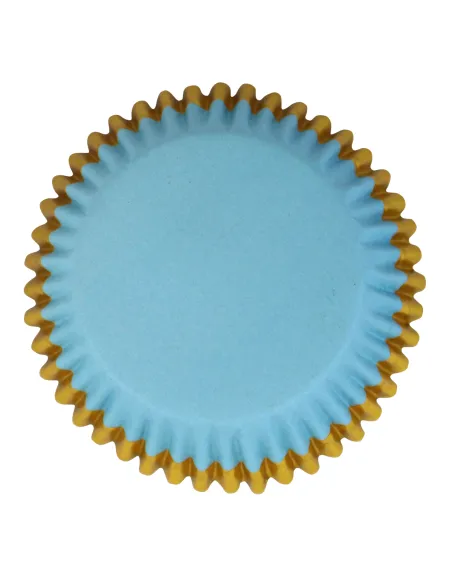 Cápsulas de aluminio Azul con adorno oro PME