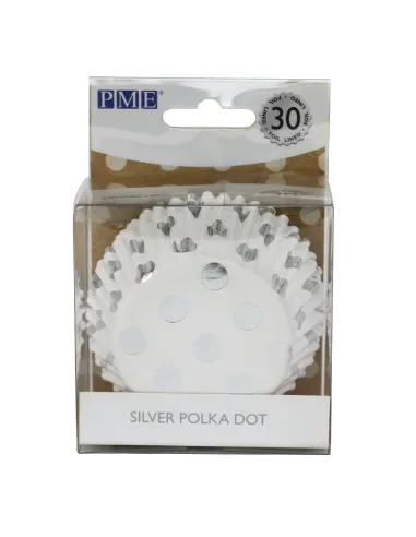 Cápsulas de aluminio Lunares plata PME