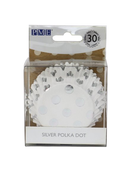 Cápsulas de aluminio Lunares plata PME