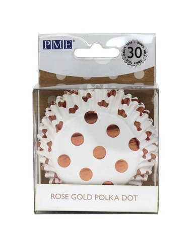 Cápsulas de aluminio Lunares Oro Rosado PME