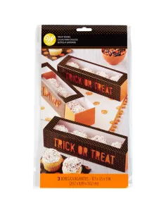 Set 3 cajas Truco o Trato Halloween Wilton