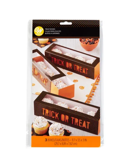 Set 3 cajas Truco o Trato Halloween Wilton