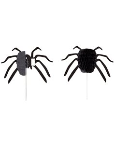 Set 12 topper Araña Halloween Wilton