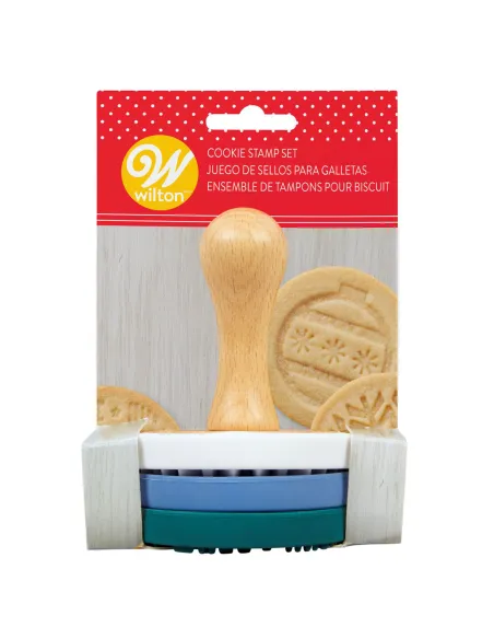 Set 3 sellos para galletas Navidad Wilton