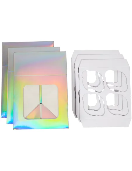 Set 3 cajas Iridiscentes Navidad Wilton